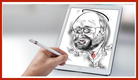 spezialisten karikatur dusseldorf Karikaturist Mirror-Man