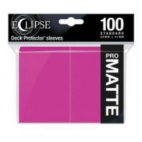 Deck Protector Sleeves - Pro-Matte: Eclipse, Standard Size 66x91 mm (100), Hot Pink