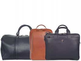 Businesstaschen, Rucksäcke und Handtaschen aus hochwertigem Leder.